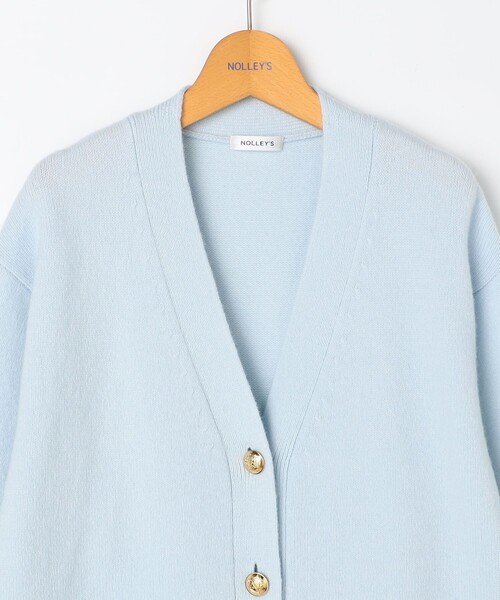 NOLLEY’S(ノーリーズ)の「【WEB限定アイテム】2WAY長めVネックカーディガン(カーディガン/ボレロ・レディース・ベビーピンク/ライトブルー/ブラック/チャコールグレー・FREE)」の16枚目の写真