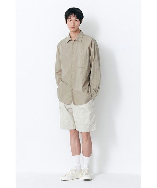 MUSINSA STANDARD（ムシンサスタンダード）の「[シティレジャー] CNオーバーサイズシャツ [グレーシュベージュ]（シャツ/ブラウス・メンズ・その他・SMALL/MEDIUM/LARGE/X-LARGE/XX-LARGE）」の9枚目の写真