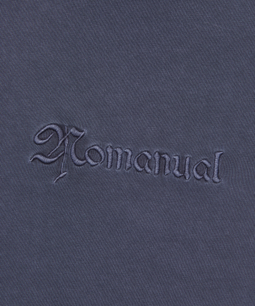 NOMANUAL(NOMANUAL)の「EMBROIDERED LOGO T-SHIRT - WASHED NAVY(Tシャツ/カットソー・レディース・その他・X-LARGE/SMALL/MEDIUM/LARGE)」の5枚目の写真