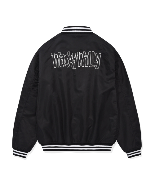 Wacky WiLLy(ワッキーウィリー)の「ナイロンバスティジャケット ブラック(スタジャン・レディース・その他・SMALL/MEDIUM/LARGE/X-LARGE)」の3枚目の写真