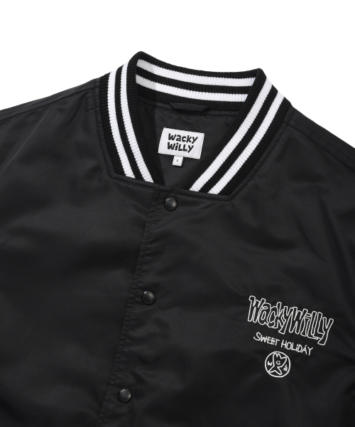 Wacky WiLLy(ワッキーウィリー)の「ナイロンバスティジャケット ブラック(スタジャン・レディース・その他・SMALL/MEDIUM/LARGE/X-LARGE)」の5枚目の写真