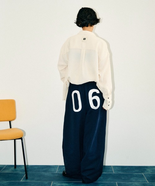 null.(ヌル)の「ビッグポケットシャツ(シャツ/ブラウス・レディース・ネイビー/アイボリー・F)」の15枚目の写真