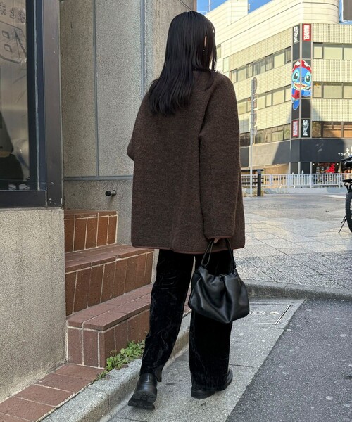 fredy emue（フレディエミュ）の「モールストレッチフレアーパンツ（その他パンツ・レディース・チャコールグレー/ブラック・38/36）」の18枚目の写真