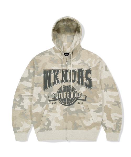 WKNDRS（ウィーキャンドース）の「H.O.F ZIPUP HOODIE (O.CAMO)（パーカー・レディース・その他・MEDIUM/LARGE/X-LARGE）」の2枚目の写真