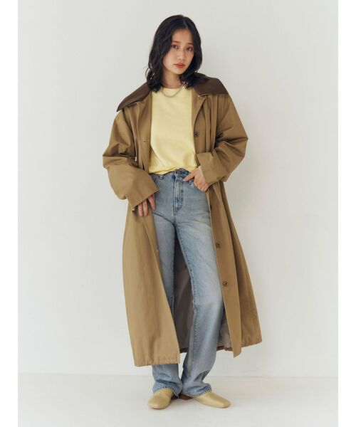 Ungrid(アングリッド)の「ハイウエストロールアップスリムデニム(デニムパンツ・レディース・インディゴブルー/ブルー・24inch/25inch/26inch)」の19枚目の写真