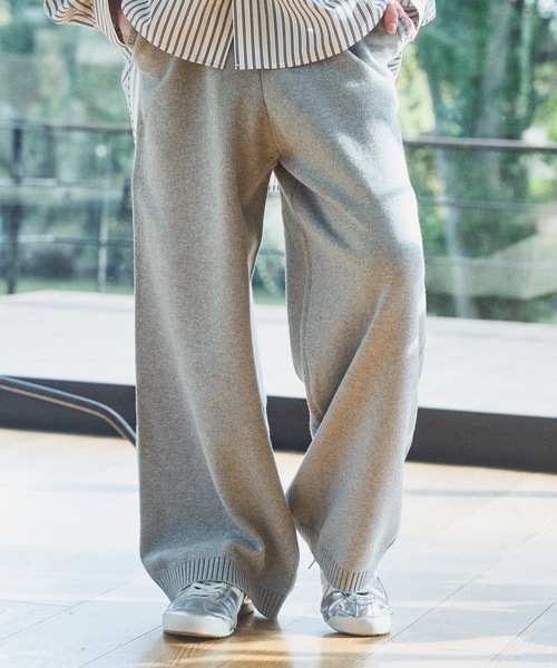 CASPER JOHN（キャスパージョン）の「Knit pants/ニットパンツ（その他パンツ・メンズ・グレー/チャコールグレー/ブラック・X-SMALL/LARGE/MEDIUM/SMALL）」の3枚目の写真