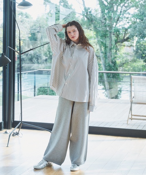 CASPER JOHN（キャスパージョン）の「Knit pants/ニットパンツ（その他パンツ・メンズ・グレー/チャコールグレー/ブラック・X-SMALL/LARGE/MEDIUM/SMALL）」の14枚目の写真