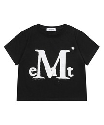 ワディ アプリケ ロゴ 半袖Tシャツ 男女共用 (2カラー)