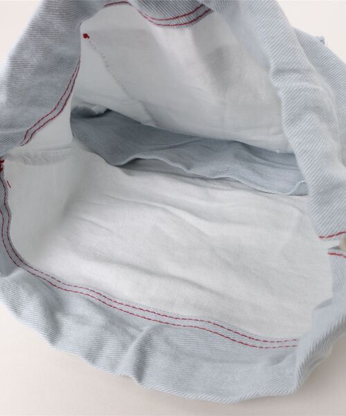 VIBGYOR（ヴィブジョー）の「Liaa/デニム ナップサック リュック A18714（バックパック/リュック・レディース・ライトブルー・FREE）」の9枚目の写真