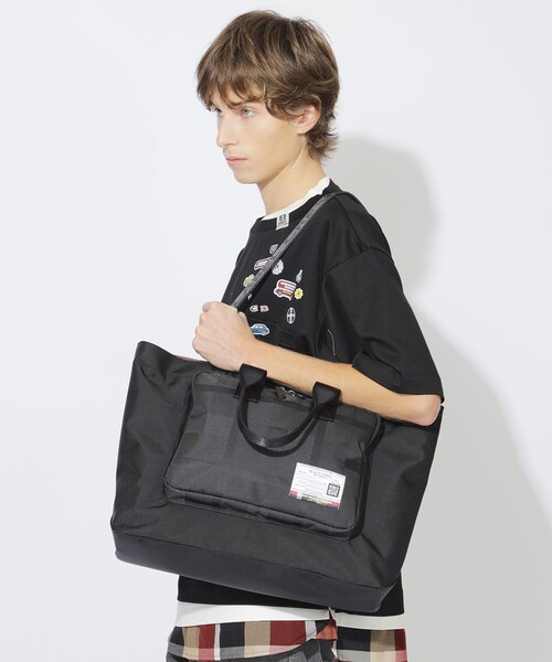 BLACK LABEL CRESTBRIDGE（ブラックレーベル・クレストブリッジ）の「【Maison MIHARA YASUHIRO】【一部店舗限定】コラボトート（トートバッグ・メンズ・ブラック・FREE）」の2枚目の写真
