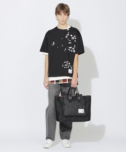 BLACK LABEL CRESTBRIDGE（ブラックレーベル・クレストブリッジ）の「【Maison MIHARA YASUHIRO】【一部店舗限定】コラボトート（トートバッグ・メンズ・ブラック・FREE）」の3枚目の写真