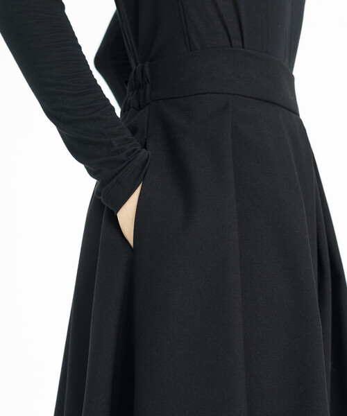 Bshop（ビショップ）の「eunoia | ウール ロングスカート WOMEN（スカート・レディース・ブラック・ONE）」の5枚目の写真