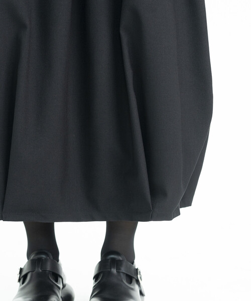 Bshop（ビショップ）の「eunoia | ウール ロングスカート WOMEN（スカート・レディース・ブラック・ONE）」の7枚目の写真