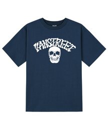 KTN0168 レタリングオールドスクール半袖Tシャツ - ネイビー