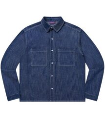 LAUGHER（ラファー）の「[夏][ノンフェード] 2ポケットデニムワークシャツ長袖 - インディゴ（シャツ/ブラウス）」