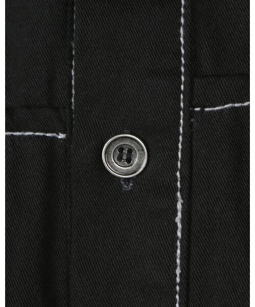 BESLOW(ビースロー)の「WASHED VARSITY DENIM SHIRTS BLACK(シャツ/ブラウス・メンズ・その他・LARGE/MEDIUM/SMALL)」の4枚目の写真