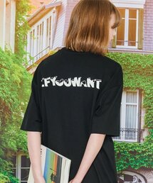 IFYOUWANT（イフユーウォント）の「PAPER LOGO T-shirt black（Tシャツ/カットソー）」