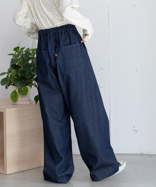 POU DOU DOU（プードゥドゥ）の「ペインターパンツ（その他パンツ・レディース・ネイビー/インディゴブルー/ダークブラウン・M）」の11枚目の写真