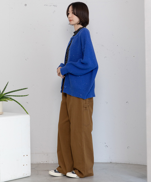 POU DOU DOU（プードゥドゥ）の「ペインターパンツ（その他パンツ・レディース・ネイビー/インディゴブルー/ダークブラウン・M）」の17枚目の写真