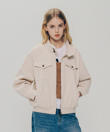 YALE（イェール）の「[2-WAY] チノヘリンボンブルゾン_アイボリー（MA-1）」