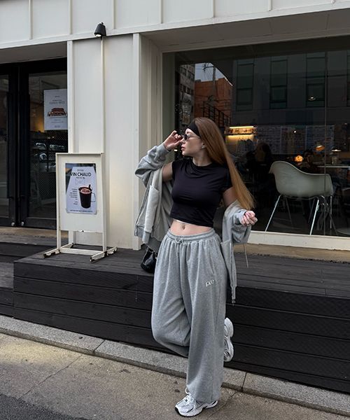 PIECEMAKER（ピースメーカー）の「PCE POCKET APPLIQUE SWEAT PANTS (GREY)（スウェットパンツ・レディース・その他・SMALL/MEDIUM/LARGE）」の4枚目の写真
