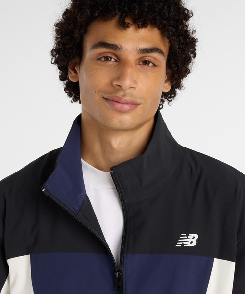 NEW BALANCE（ニューバランス）の「ウーブントラックジャケット（ジャージ・メンズ・ライトグレー/ブラック・SMALL/MEDIUM/LARGE/X-LARGE/XX-LARGE）」の5枚目の写真