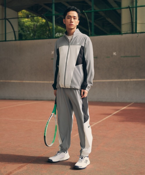 NEW BALANCE（ニューバランス）の「ウーブントラックジャケット（ジャージ・メンズ・ライトグレー/ブラック・SMALL/MEDIUM/LARGE/X-LARGE/XX-LARGE）」の11枚目の写真