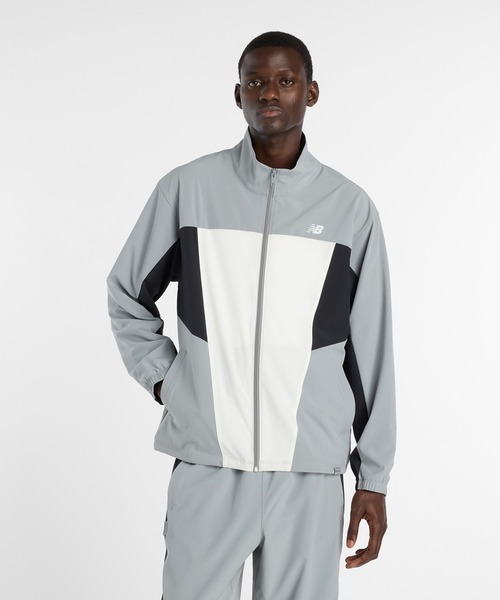 NEW BALANCE（ニューバランス）の「ウーブントラックジャケット（ジャージ・メンズ・ライトグレー/ブラック・SMALL/MEDIUM/LARGE/X-LARGE/XX-LARGE）」の17枚目の写真