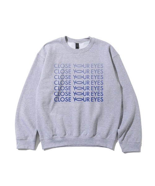 ZOZOVILLA(ゾゾヴィラ)の「CLOSE YOUR EYES×ZOZOTOWN Gradation Logo Sweat(スウェット・メンズ・グレー・SMALL/MEDIUM/LARGE/X-LARGE)」の1枚目の写真