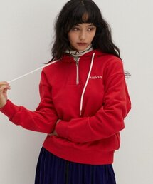 レイバラス フードパーカー スウェットシャツ レッド