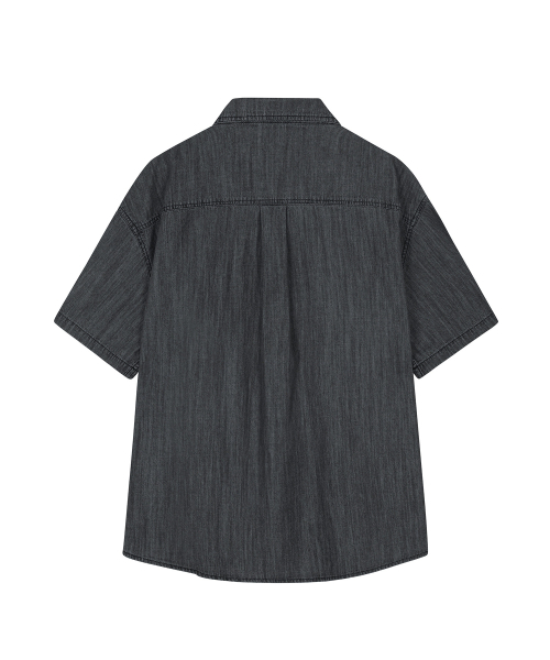 DECET(デケト)の「デニムカーペンターショートシャツ DCSH011ブラック(シャツ/ブラウス・メンズ・その他・SMALL/MEDIUM/LARGE)」の9枚目の写真