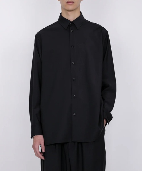 th products(ティーエイチプロダクト)の「【th products】ROMAN / Midsize Shirt(シャツ/ブラウス・メンズ・ブラック/ベージュ・1/2)」の5枚目の写真