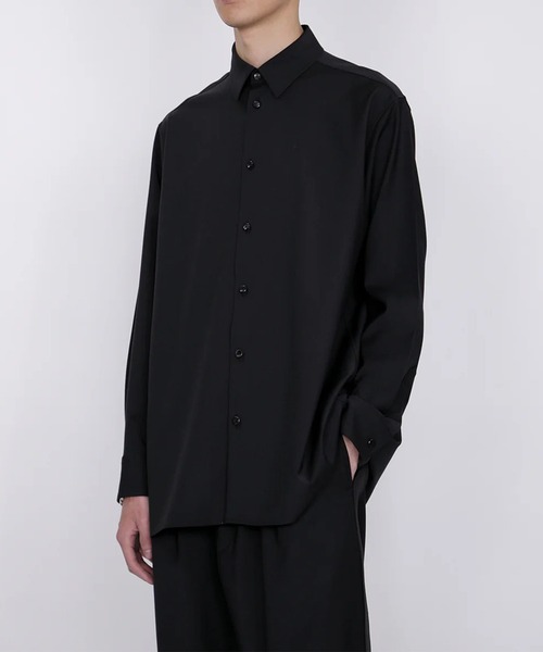 th products(ティーエイチプロダクト)の「【th products】ROMAN / Midsize Shirt(シャツ/ブラウス・メンズ・ブラック/ベージュ・1/2)」の3枚目の写真