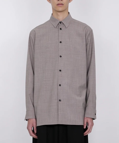 th products(ティーエイチプロダクト)の「【th products】ROMAN / Midsize Shirt(シャツ/ブラウス・メンズ・ブラック/ベージュ・1/2)」の8枚目の写真