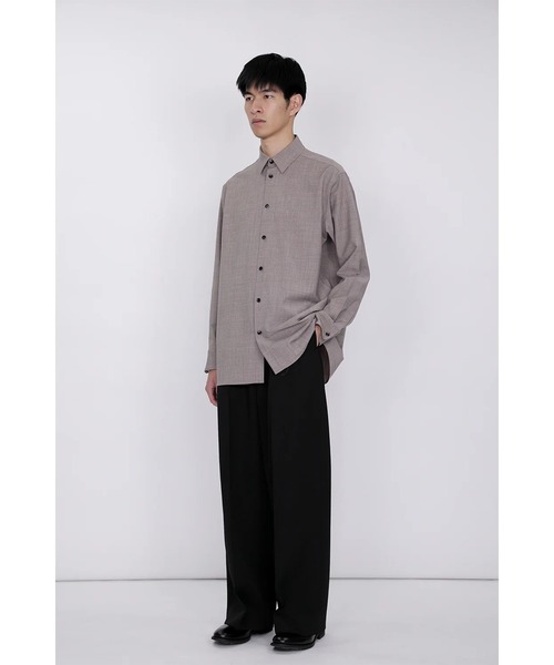 th products(ティーエイチプロダクト)の「【th products】ROMAN / Midsize Shirt(シャツ/ブラウス・メンズ・ブラック/ベージュ・1/2)」の13枚目の写真