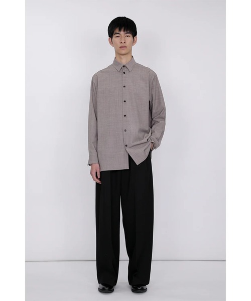 th products(ティーエイチプロダクト)の「【th products】ROMAN / Midsize Shirt(シャツ/ブラウス・メンズ・ブラック/ベージュ・1/2)」の14枚目の写真