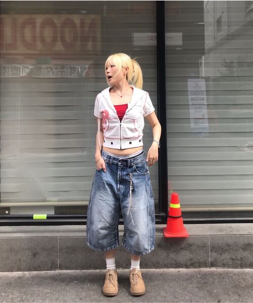 DEAR,ME（ディアミー）の「スリムフィットスクエアネックTシャツ[レッド]（Tシャツ/カットソー・レディース・その他・SMALL/MEDIUM/LARGE）」の6枚目の写真