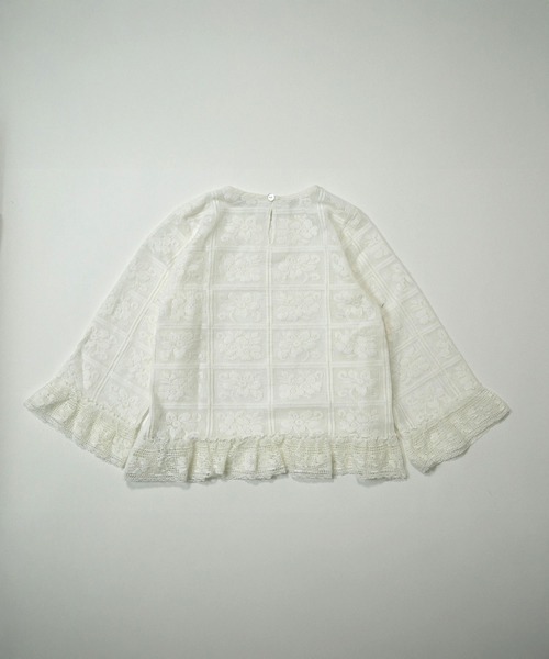 MAKE YOUR DAY（メイクユアデイ）の「ママとおそろいレースブラウス■150.160cm（シャツ/ブラウス・キッズ・ブラック/アイボリー・150/160）」の5枚目の写真