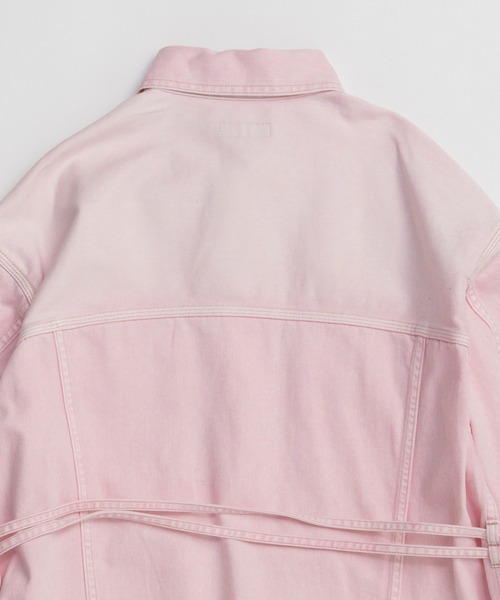 MAISON SPECIAL(メゾンスペシャル)の「2WAY Over Denim Jacket/2WAYオーバーデニムジャケット(デニムジャケット・レディース・ピンク/ブルー・FREE)」の16枚目の写真