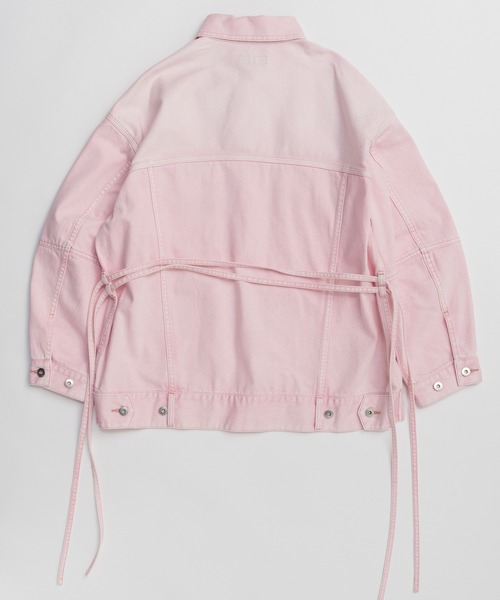 MAISON SPECIAL(メゾンスペシャル)の「2WAY Over Denim Jacket/2WAYオーバーデニムジャケット(デニムジャケット・レディース・ピンク/ブルー・FREE)」の13枚目の写真