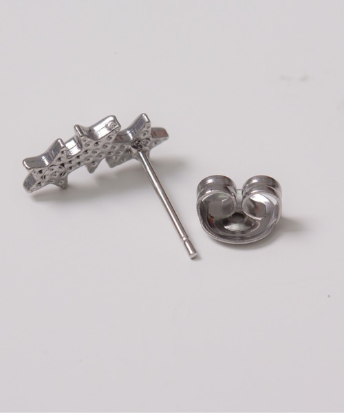 TONE SELECT GOODS(トーンセレクトグッズ)の「【Peony/ピオニー】/ステンレス ミニマム3starピアス(ピアス(両耳用)・レディース・シルバー/ゴールド・FREE)」の8枚目の写真
