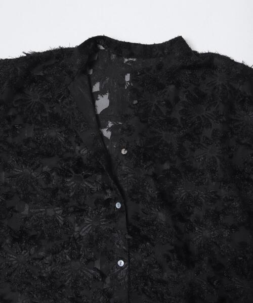 カットジャガードバンドカラーシャツ（シャツ/ブラウス）｜URBAN