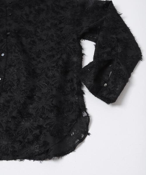 カットジャガードバンドカラーシャツ（シャツ/ブラウス）｜URBAN