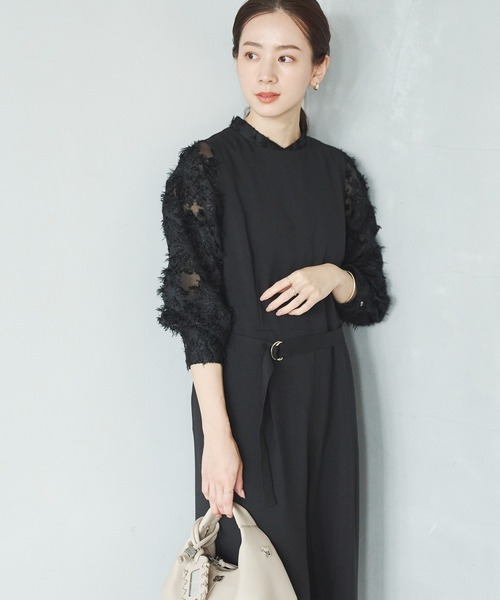 URBAN RESEARCH（アーバンリサーチ）の「カットジャガードバンドカラーシャツ（シャツ/ブラウス・レディース・オフホワイト/ブラック・FREE）」の18枚目の写真