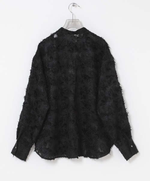 URBAN RESEARCH（アーバンリサーチ）の「カットジャガードバンドカラーシャツ（シャツ/ブラウス・レディース・オフホワイト/ブラック・FREE）」の20枚目の写真