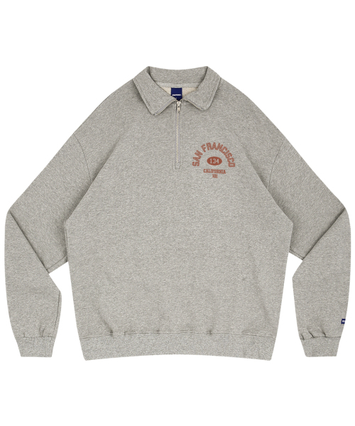 STAFF ONLY(スタッフオンリー)の「SAN FRANCISCO HALF ZIP-UP (MELANGE GREY)(スウェット・メンズ・その他・SMALL/MEDIUM/LARGE)」の1枚目の写真