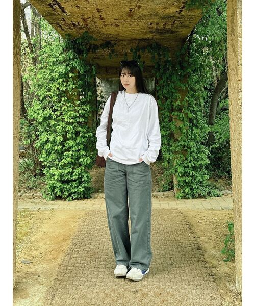 DILETTANTISME(ディレッタンティズム)の「ターンアップロゴベルトローライズパンツ(GR)(その他パンツ・レディース・その他・SMALL/MEDIUM)」の8枚目の写真