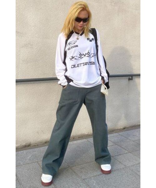 DILETTANTISME(ディレッタンティズム)の「ターンアップロゴベルトローライズパンツ(GR)(その他パンツ・レディース・その他・SMALL/MEDIUM)」の18枚目の写真