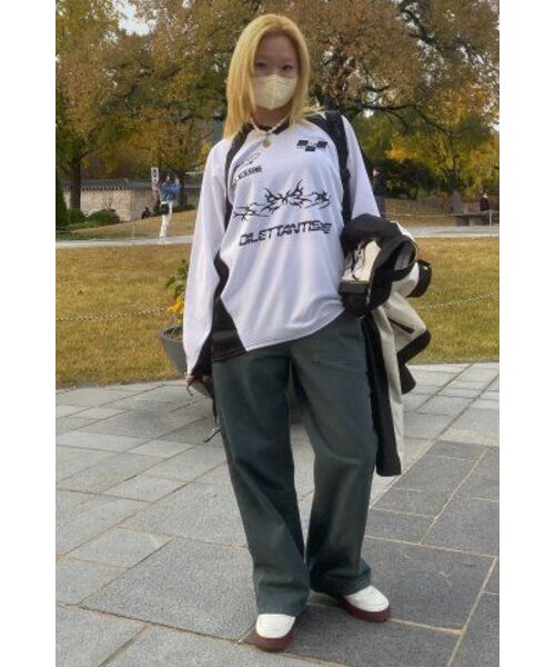 DILETTANTISME(ディレッタンティズム)の「ターンアップロゴベルトローライズパンツ(GR)(その他パンツ・レディース・その他・SMALL/MEDIUM)」の4枚目の写真