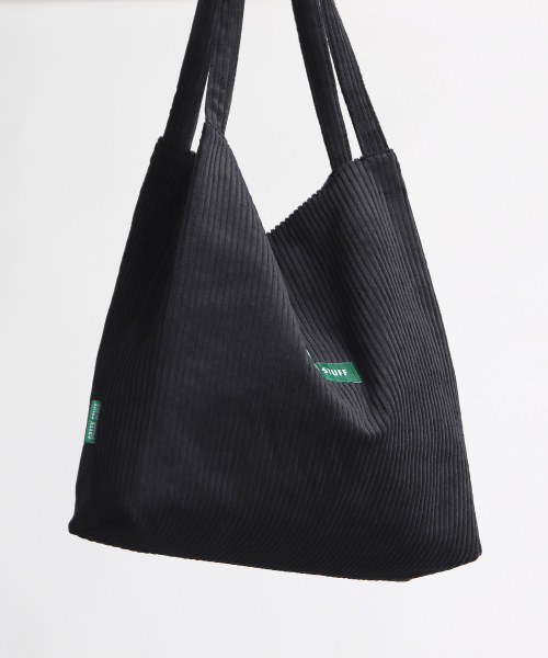 GREEN STUFF（グリーンスタッフ）の「思わず迫ったショッパーバッグ 53 クレシックコーデュロイ - ゴールデンブラック（ショルダーバッグ・レディース・その他・FREE）」の2枚目の写真